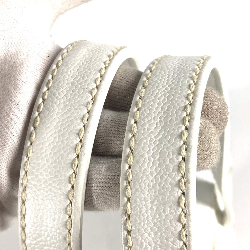 CHANEL Large Coco Mark CC Tote Bag Shoulder Bag in Caviar Leather, White