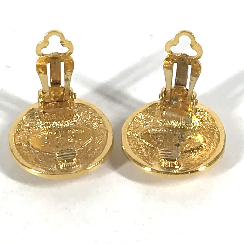 CHANEL ヴィンテージ CC ココマーク ロゴ ラウンド アクセサリー イヤリング メタル レディース ゴールド