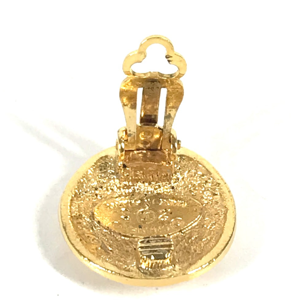 CHANEL ヴィンテージ CC ココマーク ロゴ ラウンド アクセサリー イヤリング メタル レディース ゴールド