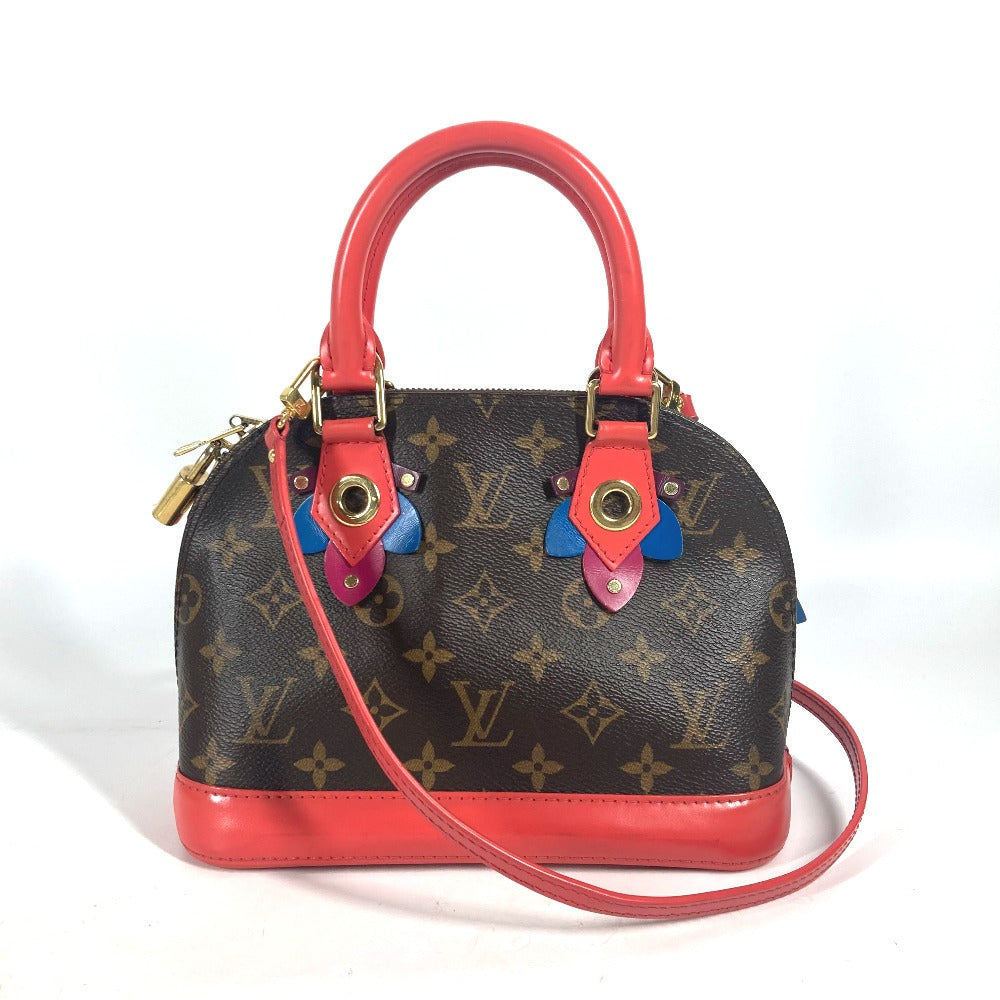 LOUIS VUITTON M41659 モノグラム トーテム アルマBB 2WAYバッグ ショルダーバッグ カバン 斜め掛け ハンドバッグ モノグラムキャンバス レディース フラミンゴ ブラウン