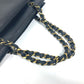 CHANEL Wチェーン CC ココマーク カバン トートバッグ ショルダーバッグ レザー レディース ブラック