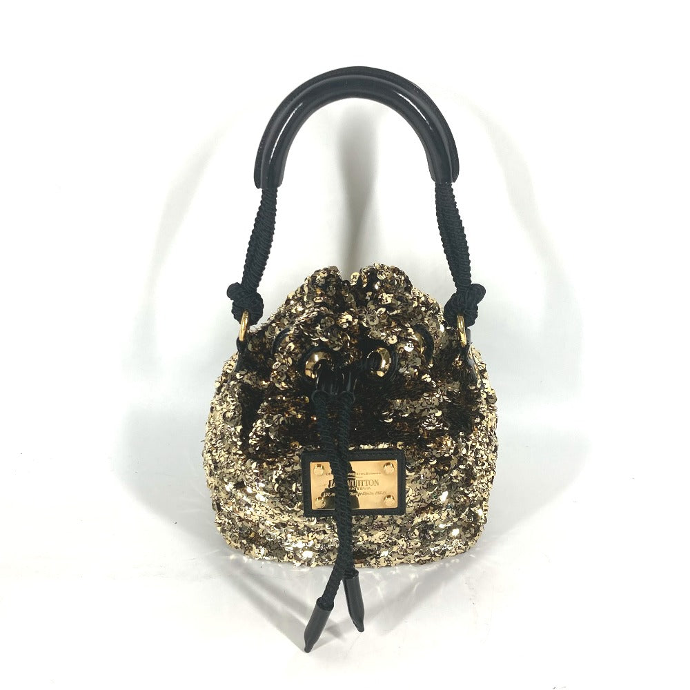 LOUIS VUITTON M40322 2010 クルーズ コレクション ミニノエ ロココ オール スパンコール カバン 肩掛け ショルダーバッグ ハンドバッグ スパンコール レディース ゴールド
