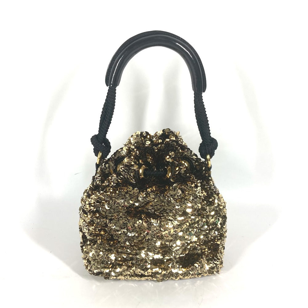 LOUIS VUITTON M40322 2010 クルーズ コレクション ミニノエ ロココ オール スパンコール カバン 肩掛け ショルダーバッグ ハンドバッグ スパンコール レディース ゴールド