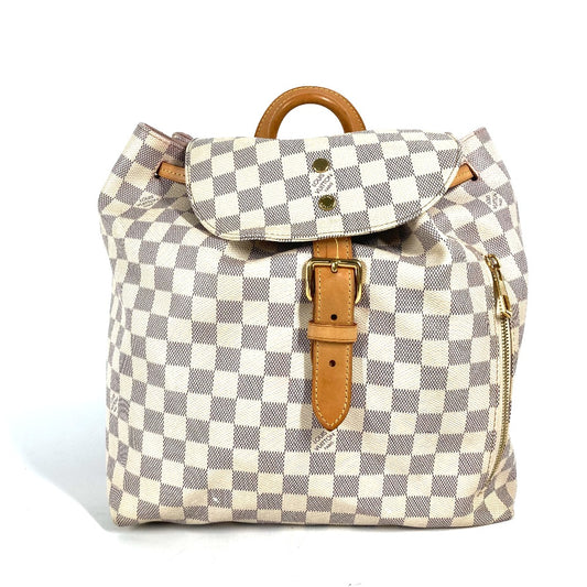 LOUIS VUITTON N41578 ダミエアズール スペロン バックパック カバン リュックサック ダミエアズールキャンバス レディース ホワイト