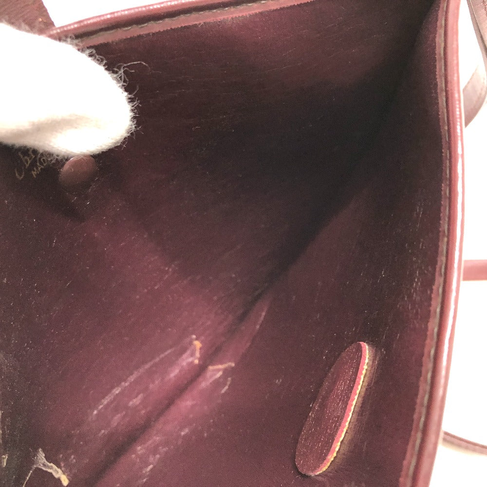 Dior ヴィンテージ トロッター CDロゴ ショルダーバッグ キャンバス/レザー レディース レッド