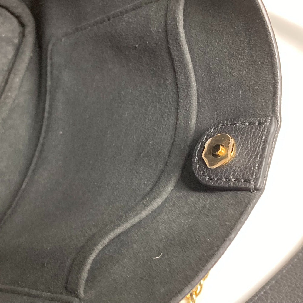 LOUIS VUITTON M24006 ロック & ウォーク 肩掛け カバン バケツ型 ばけつ チェーン ショルダーバッグ カーフレザー レディース ブラック
