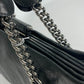 CHANEL 肩掛け カバン CC ココマーク Wチェーン ショルダーバッグ カーフレザー レディース ブラック