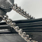 CHANEL 肩掛け カバン CC ココマーク Wチェーン ショルダーバッグ カーフレザー レディース ブラック