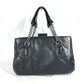 CHANEL 肩掛け カバン CC ココマーク Wチェーン ショルダーバッグ カーフレザー レディース ブラック