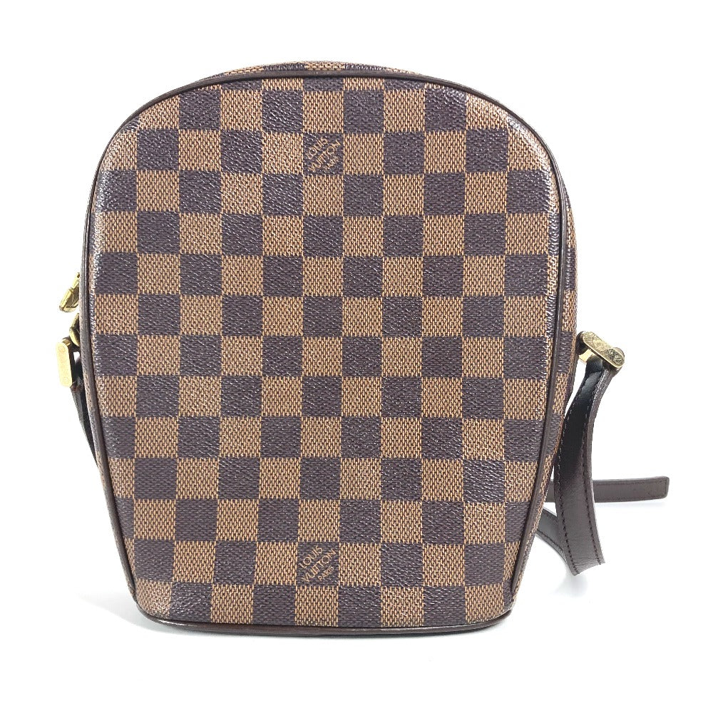 LOUIS VUITTON N51294 ダミエ イパネマPM 斜め掛け ポシェット カバン ショルダーバッグ ダミエキャンバス レディース エベヌ ブラウン