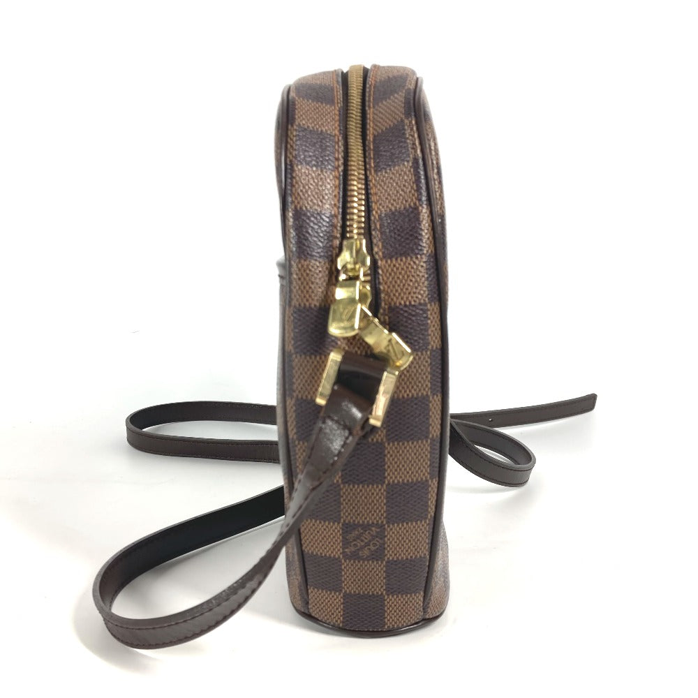 LOUIS VUITTON N51294 ダミエ イパネマPM 斜め掛け ポシェット カバン ショルダーバッグ ダミエキャンバス レディース エベヌ ブラウン