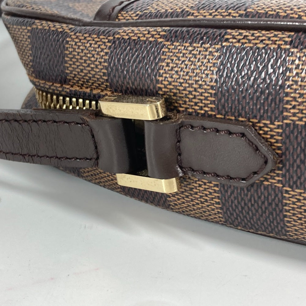 LOUIS VUITTON N51294 ダミエ イパネマPM 斜め掛け ポシェット カバン ショルダーバッグ ダミエキャンバス レディース エベヌ ブラウン