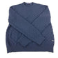 LOUIS VUITTON ダミエ ニット 長袖 トップス アパレル RM222Q セーター ウール メンズ ネイビー