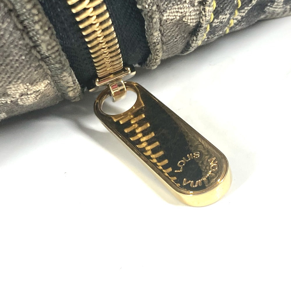LOUIS VUITTON M95381 モノグラムデニム パッチワーク スピーディ30 ミニボストンバッグ カバン ハンドバッグ デニム レディース ブラック