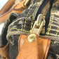 LOUIS VUITTON M95381 モノグラムデニム パッチワーク スピーディ30 ミニボストンバッグ カバン ハンドバッグ デニム レディース ブラック