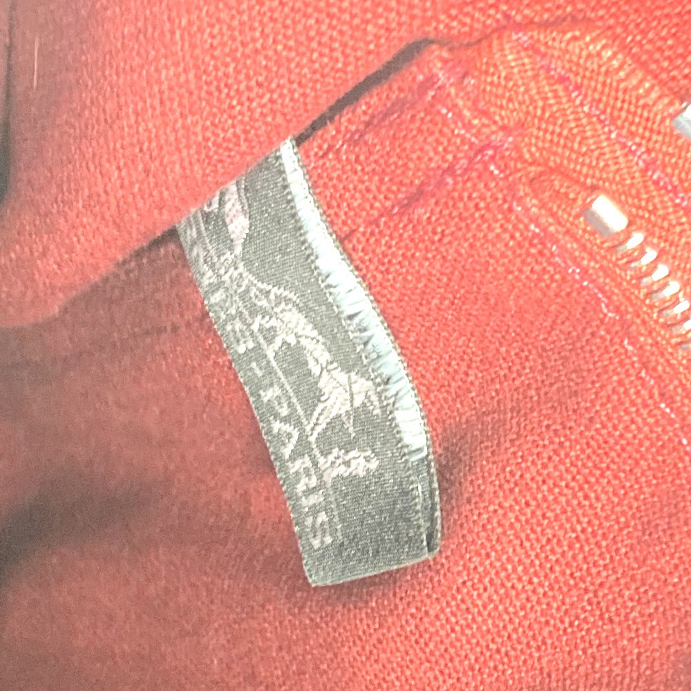 HERMES フールトゥPM カバン トートバッグ ハンドバッグ キャンバス レディース レッド