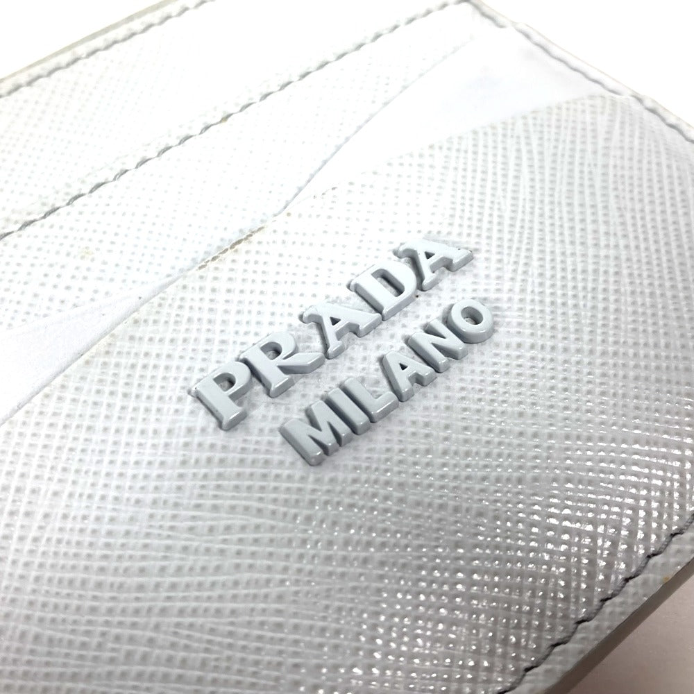 PRADA ロゴ 財布 小銭入れ コインケース サフィアーノレザ－ レディース ブルー