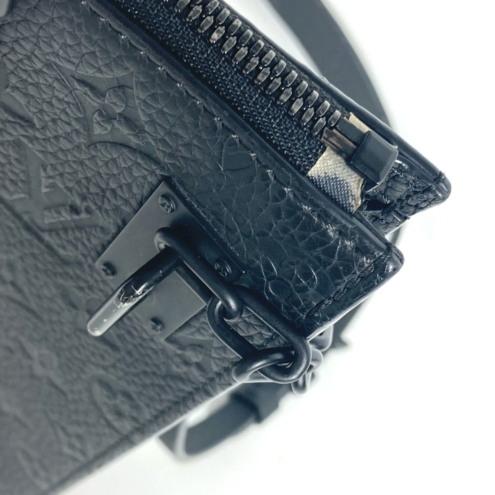 LOUIS VUITTON M55924 モノグラムトリヨン サックプラ カバン 2WAYバッグ トートバッグ 縦型 斜め掛け ショルダーバッグ トリヨンレザー メンズ ノワール ブラック