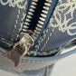 LOEWE ショルダーバッグ 肩掛け アナグラム ロゴ ポーチ付き ミニボストンバッグ ハンドバッグ ボストンバッグ PVC/レザー メンズ ネイビー