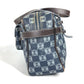 LOEWE ショルダーバッグ 肩掛け アナグラム ロゴ ポーチ付き ミニボストンバッグ ハンドバッグ ボストンバッグ PVC/レザー メンズ ネイビー