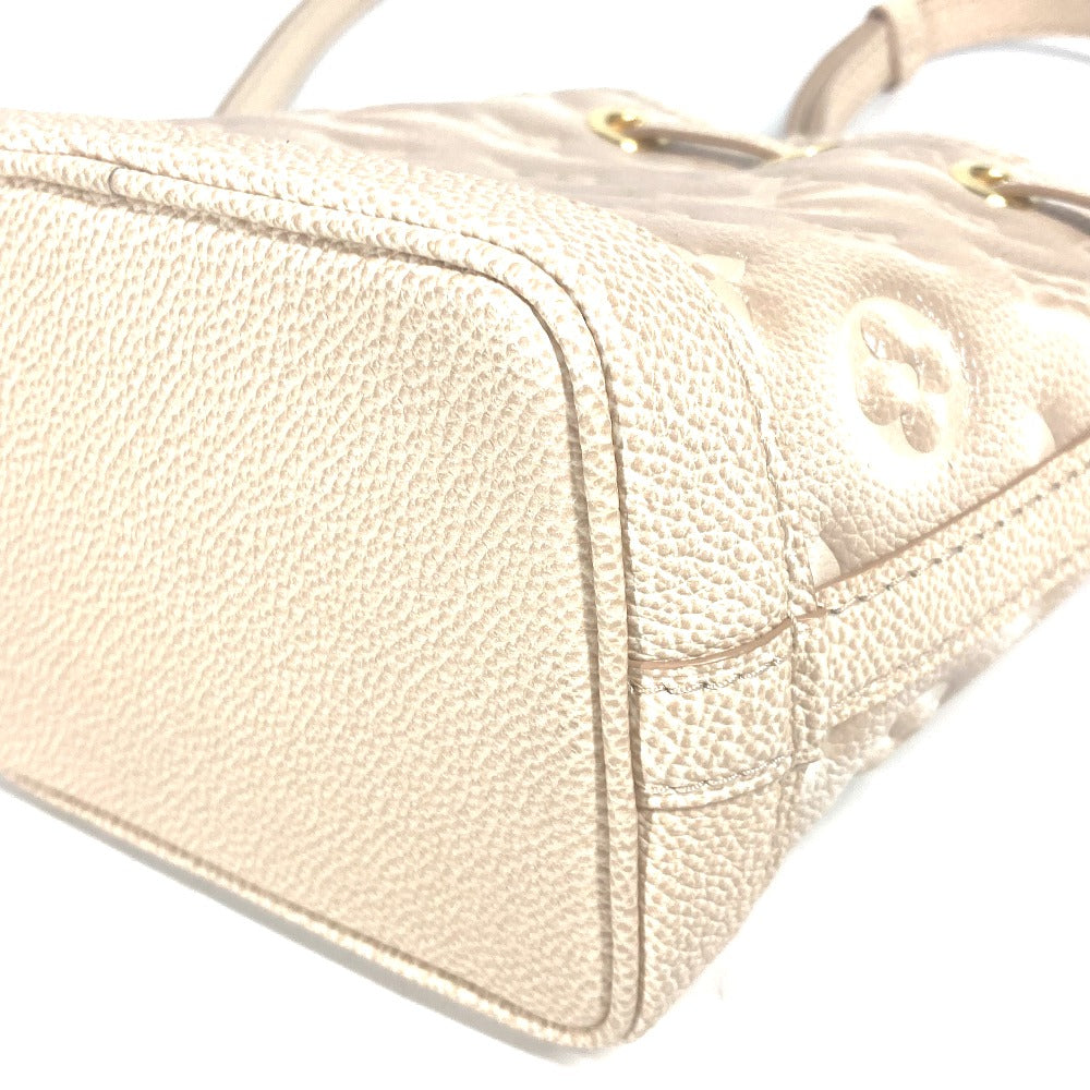 LOUIS VUITTON M81463 モノグラムアンプラント ナノノエ サマースターダスト 2WAYバッグ ポシェット カバン 巾着 斜め掛け ショルダーバッグ モノグラムアンプラントレザー レディース ベージュ