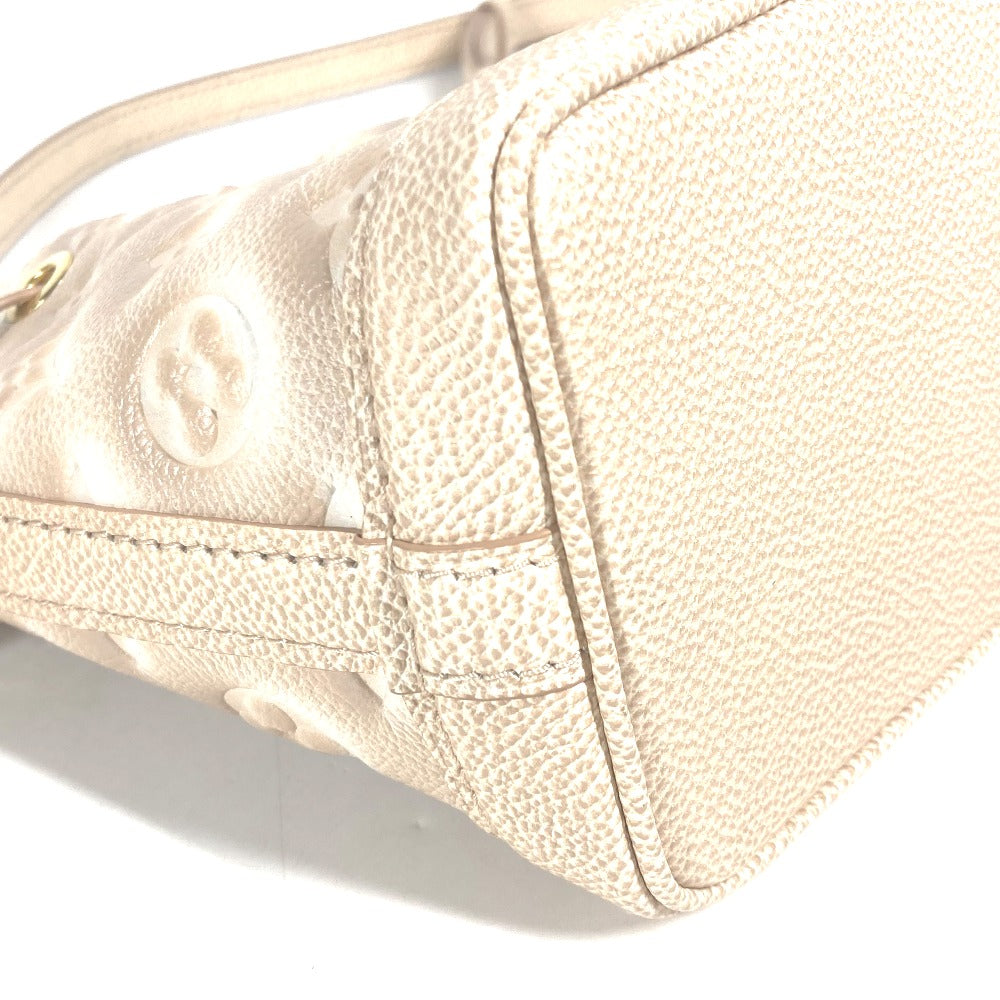 LOUIS VUITTON M81463 モノグラムアンプラント ナノノエ サマースターダスト 2WAYバッグ ポシェット カバン 巾着 斜め掛け ショルダーバッグ モノグラムアンプラントレザー レディース ベージュ