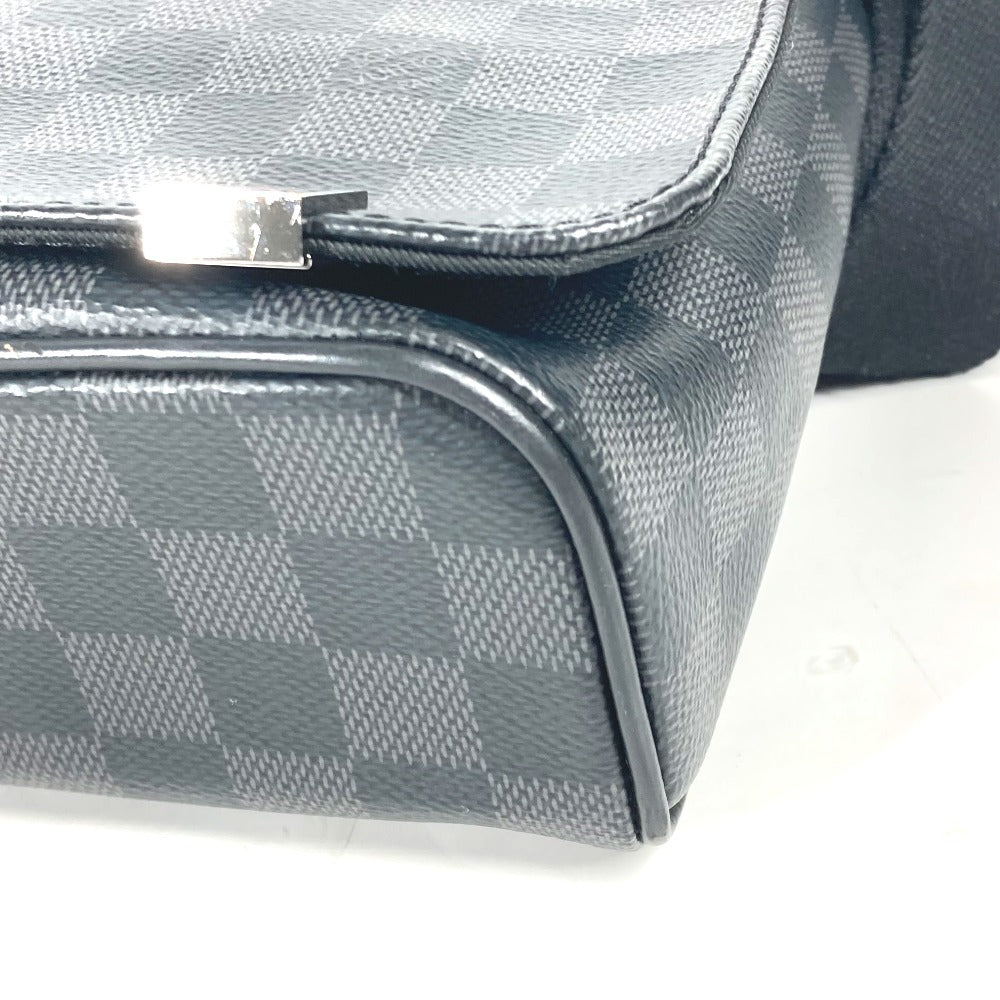 LOUIS VUITTON N41028 ダミエグラフィット ディストリクト PM NM 斜め掛け カバン フラップ ショルダーバッグ ダミエグラフィットキャンバス ユニセックス ブラック
