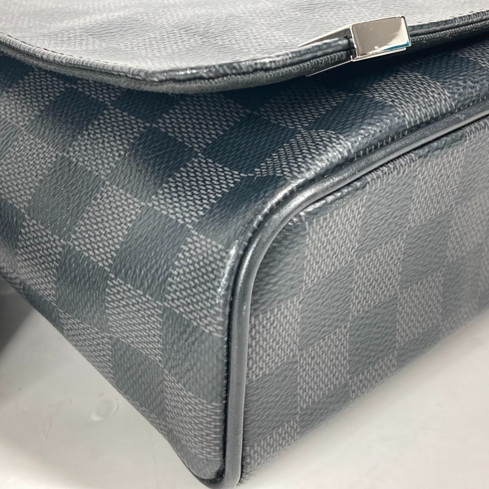 LOUIS VUITTON N41028 ダミエグラフィット ディストリクト PM NM 斜め掛け カバン フラップ ショルダーバッグ ダミエグラフィットキャンバス ユニセックス ブラック