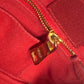 PRADA ロゴプレート カナパ CANAPA ミニ MINI ハンドバッグ カバン トートバッグ キャンバス レディース レッド - brandshop-reference