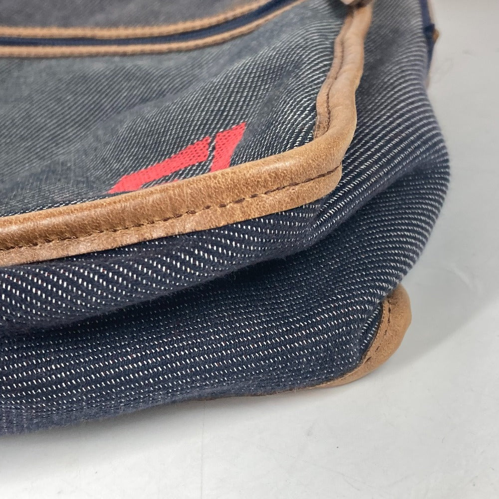 FENDI ポシェット ロゴ 斜め掛け カバン ショルダーバッグ デニム ユニセックス ブルー - brandshop-reference