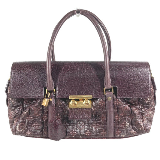 LOUIS VUITTON M93474 モノグラム ヴォリュプテ ボテ カバン トートバッグ フラップ ハンドバッグ コーティングキャンバス レディース パープル