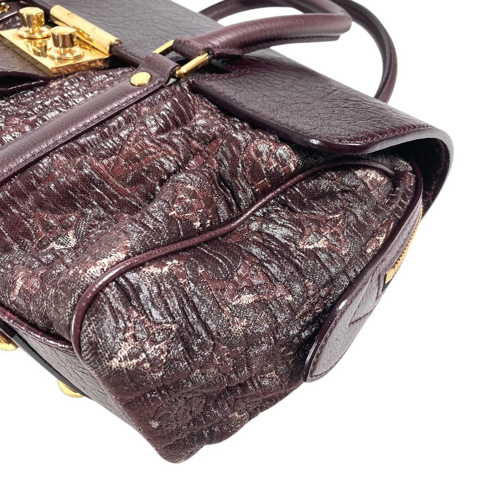 LOUIS VUITTON M93474 モノグラム ヴォリュプテ ボテ カバン トートバッグ フラップ ハンドバッグ コーティングキャンバス レディース パープル