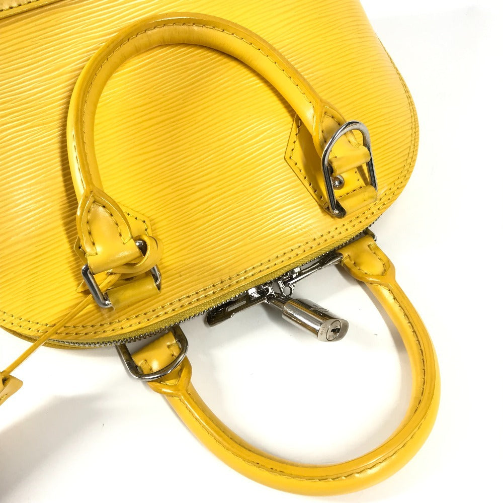 LOUIS VUITTON M40866 Epi Alma BB 2-Way Bag, Shoulder Bag, Crossbody Bag, Handbag, Epi Leather, Women's, Citron Yellow