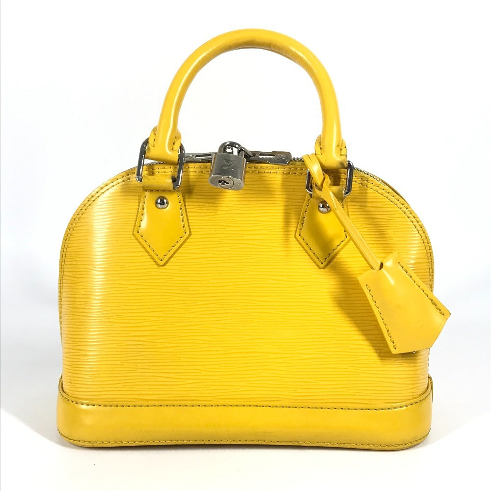 LOUIS VUITTON M40866 Epi Alma BB 2-Way Bag, Shoulder Bag, Crossbody Bag, Handbag, Epi Leather, Women's, Citron Yellow
