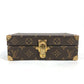 LOUIS VUITTON Monogram Coffret Domino Set, dominoes, interior decoration, game, toy, accessories, kids, Monogram Canvas, Brown