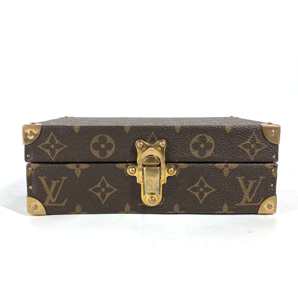 LOUIS VUITTON Monogram Coffret Domino Set, dominoes, interior decoration, game, toy, accessories, kids, Monogram Canvas, Brown