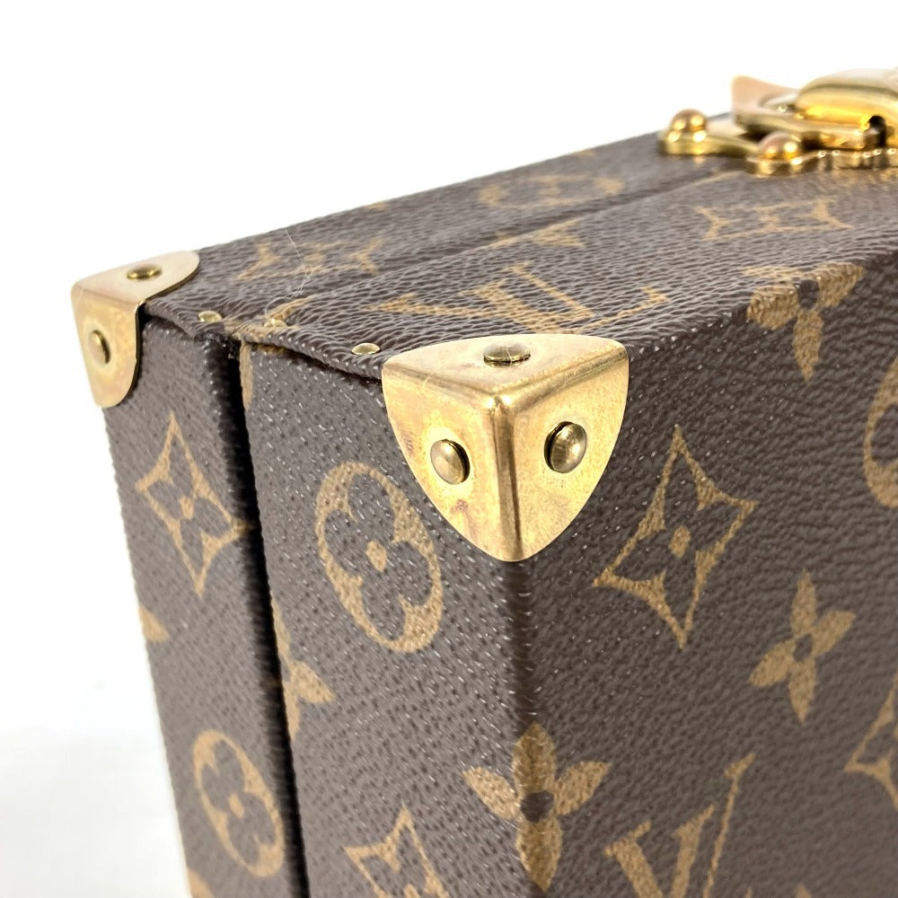 LOUIS VUITTON Monogram Coffret Domino Set, dominoes, interior decoration, game, toy, accessories, kids, Monogram Canvas, Brown