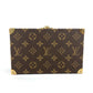 LOUIS VUITTON Monogram Coffret Domino Set, dominoes, interior decoration, game, toy, accessories, kids, Monogram Canvas, Brown