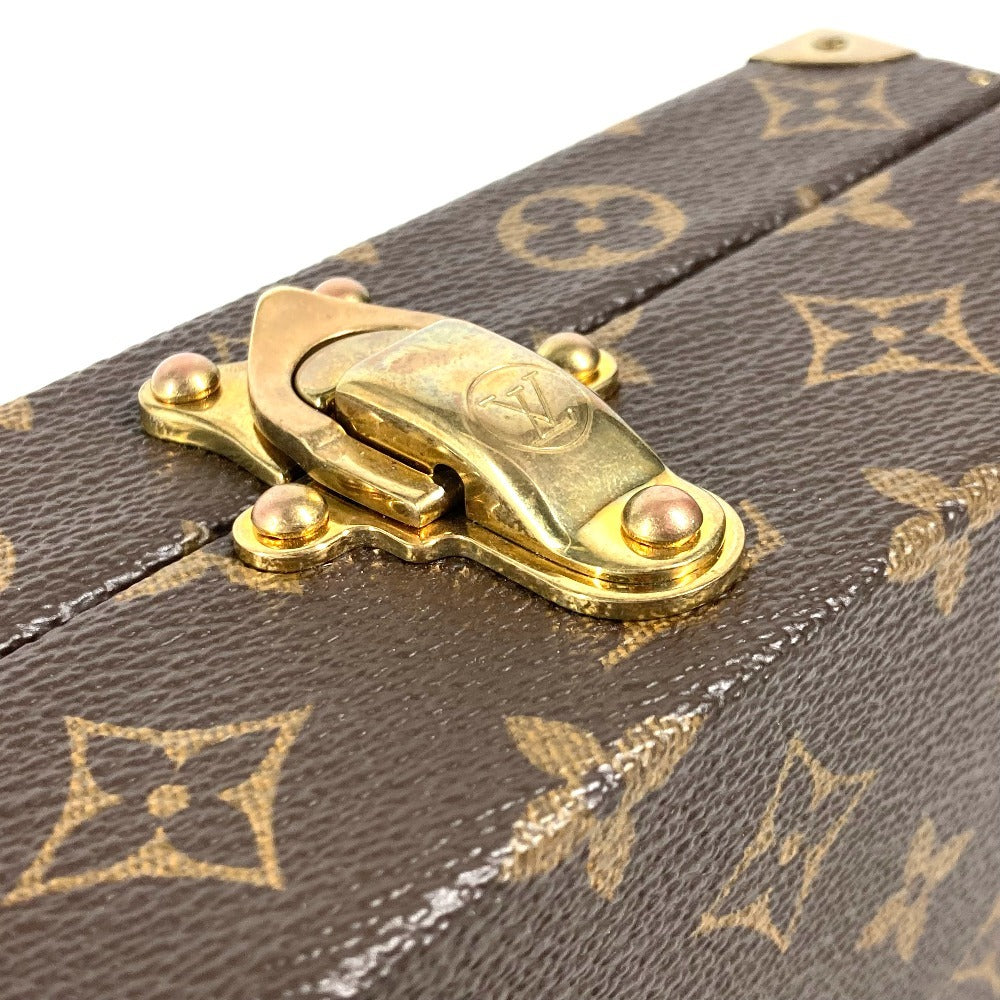 LOUIS VUITTON Monogram Coffret Domino Set, dominoes, interior decoration, game, toy, accessories, kids, Monogram Canvas, Brown
