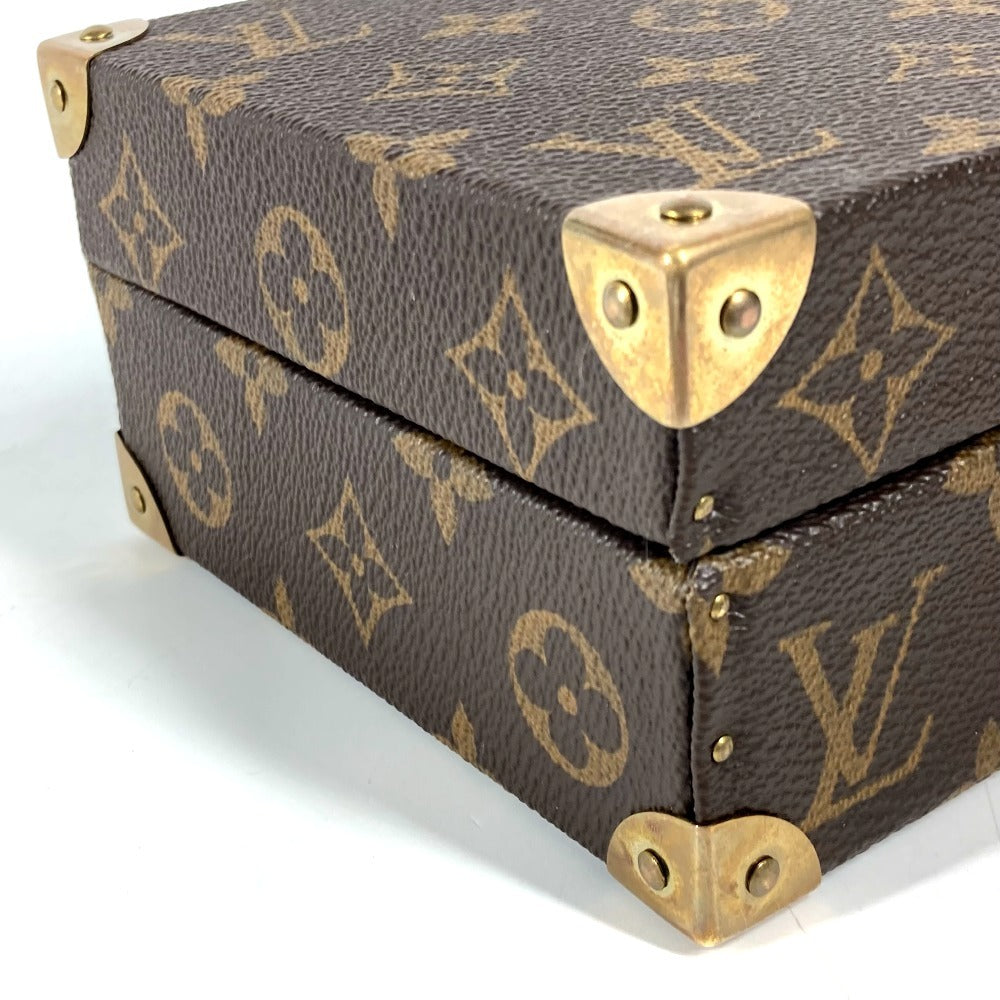 LOUIS VUITTON Monogram Coffret Domino Set, dominoes, interior decoration, game, toy, accessories, kids, Monogram Canvas, Brown