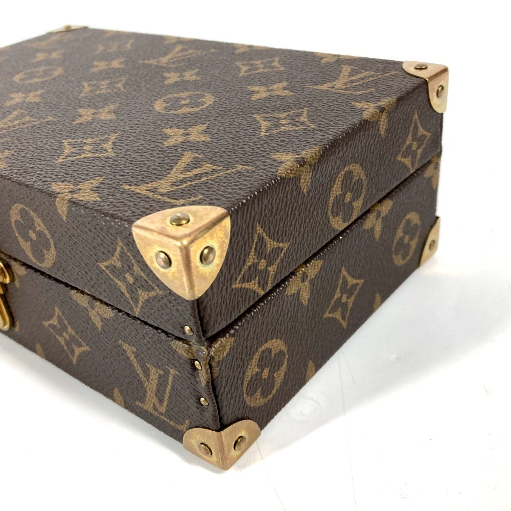 LOUIS VUITTON Monogram Coffret Domino Set, dominoes, interior decoration, game, toy, accessories, kids, Monogram Canvas, Brown