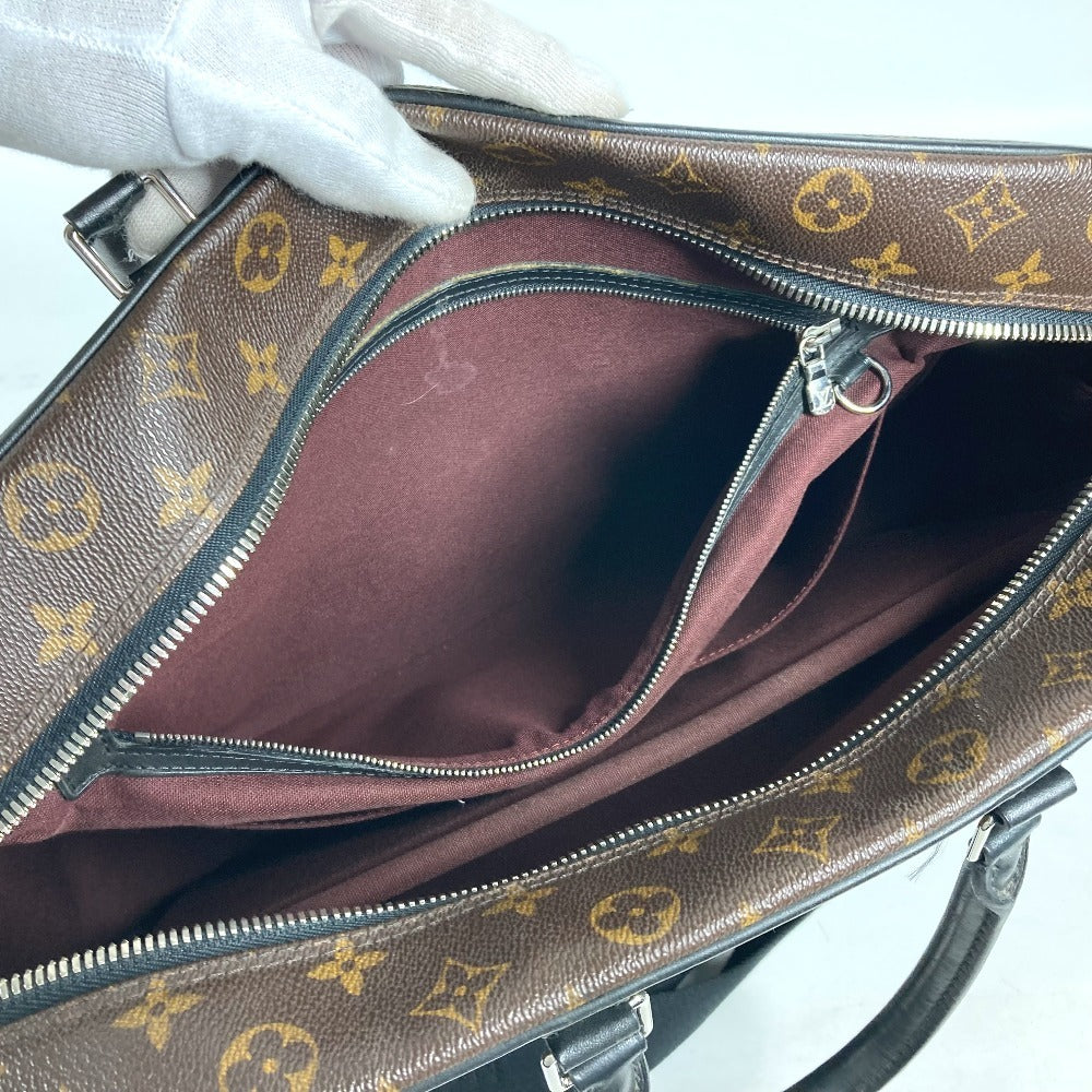 LOUIS VUITTON M40224 モノグラムマカサー ポルトドキュマンヴォワヤージュGM PDV 2WAYバッグ ショルダーバッグ カバン ビジネスバッグ モノグラムマカサーキャンバス メンズ ブラウン