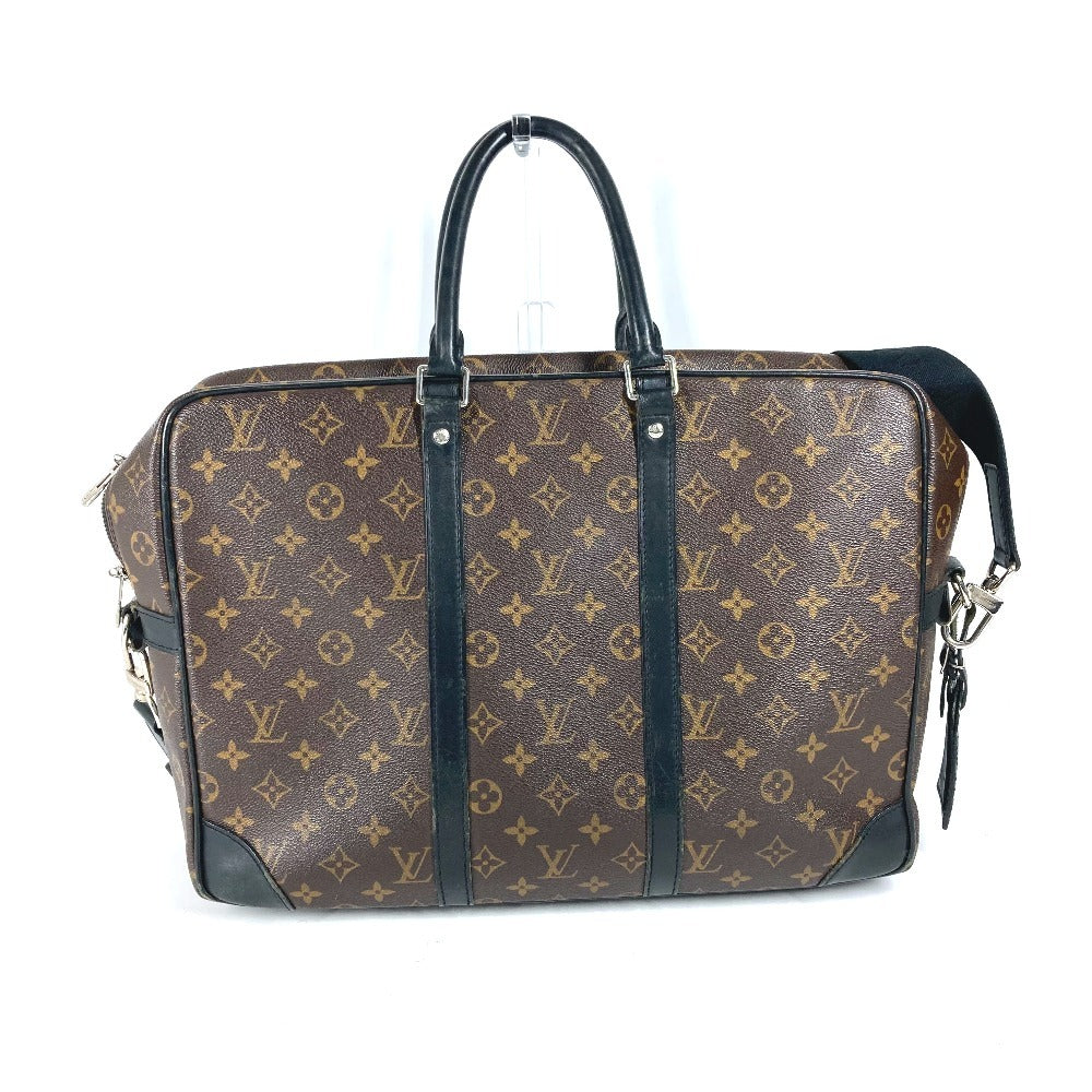 LOUIS VUITTON M40224 モノグラムマカサー ポルトドキュマンヴォワヤージュGM PDV 2WAYバッグ ショルダーバッグ カバン ビジネスバッグ モノグラムマカサーキャンバス メンズ ブラウン
