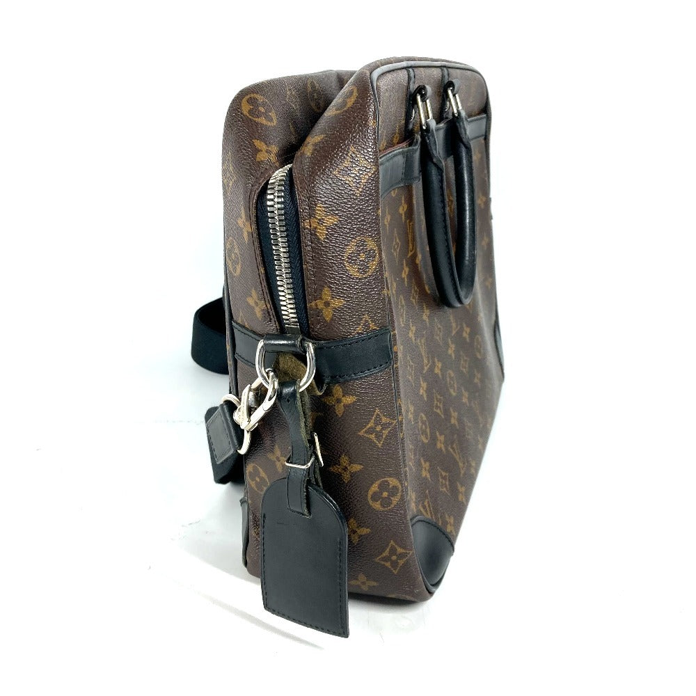 LOUIS VUITTON M40224 モノグラムマカサー ポルトドキュマンヴォワヤージュGM PDV 2WAYバッグ ショルダーバッグ カバン ビジネスバッグ モノグラムマカサーキャンバス メンズ ブラウン