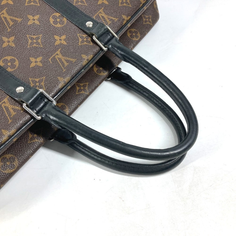 LOUIS VUITTON M40224 モノグラムマカサー ポルトドキュマンヴォワヤージュGM PDV 2WAYバッグ ショルダーバッグ カバン ビジネスバッグ モノグラムマカサーキャンバス メンズ ブラウン
