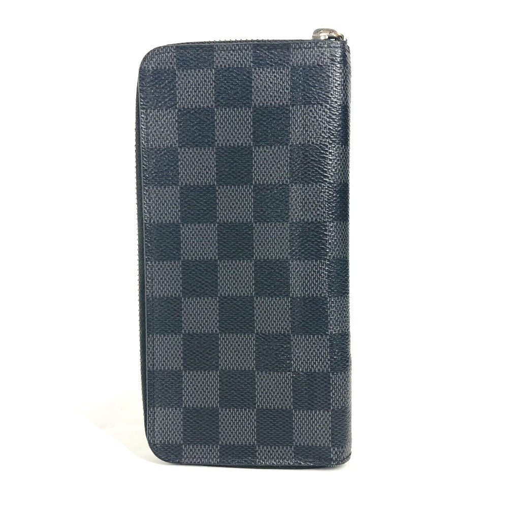 LOUIS VUITTON N61653 ダミエグラフィット ポルトフォイユヴァスコ ロングウォレット ラウンドファスナー 長財布 ダミエグラフィットキャンバス メンズ ブラック