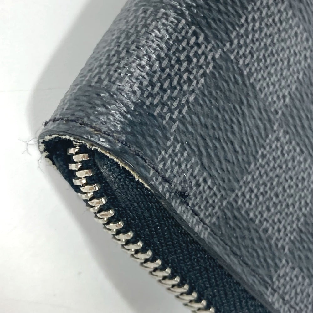 LOUIS VUITTON N61653 ダミエグラフィット ポルトフォイユヴァスコ ロングウォレット ラウンドファスナー 長財布 ダミエグラフィットキャンバス メンズ ブラック