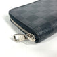 LOUIS VUITTON N61653 ダミエグラフィット ポルトフォイユヴァスコ ロングウォレット ラウンドファスナー 長財布 ダミエグラフィットキャンバス メンズ ブラック