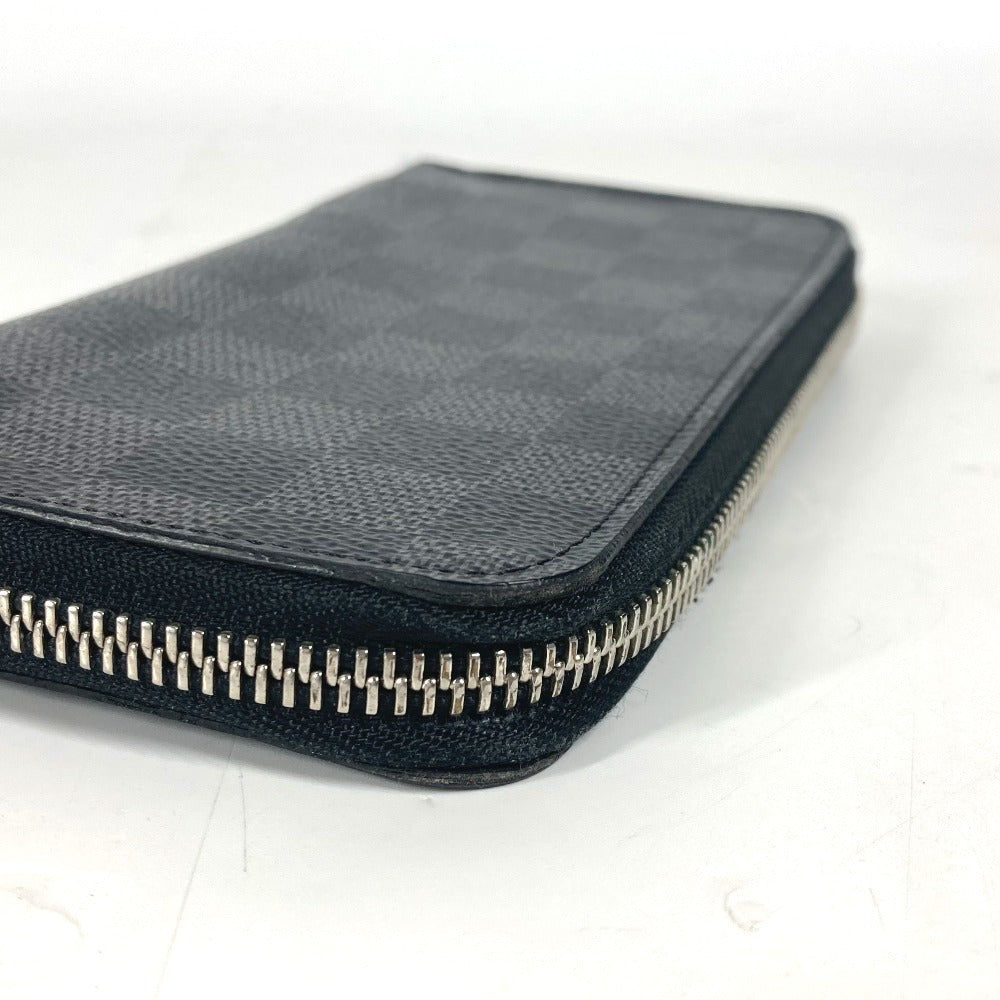 LOUIS VUITTON N61653 ダミエグラフィット ポルトフォイユヴァスコ ロングウォレット ラウンドファスナー 長財布 ダミエグラフィットキャンバス メンズ ブラック