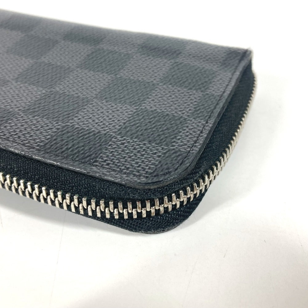 LOUIS VUITTON N61653 ダミエグラフィット ポルトフォイユヴァスコ ロングウォレット ラウンドファスナー 長財布 ダミエグラフィットキャンバス メンズ ブラック